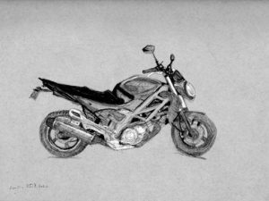 פוסטר של אופנוע מראשל"צ מספר 2. הדפס אמנות.