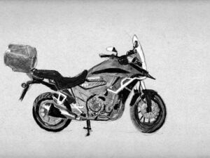 הדפס של אופנוע הונדה 500X