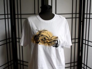 חולצת טריקו מודפסת XL עם רישום של אופנוע הארלי דוידסון