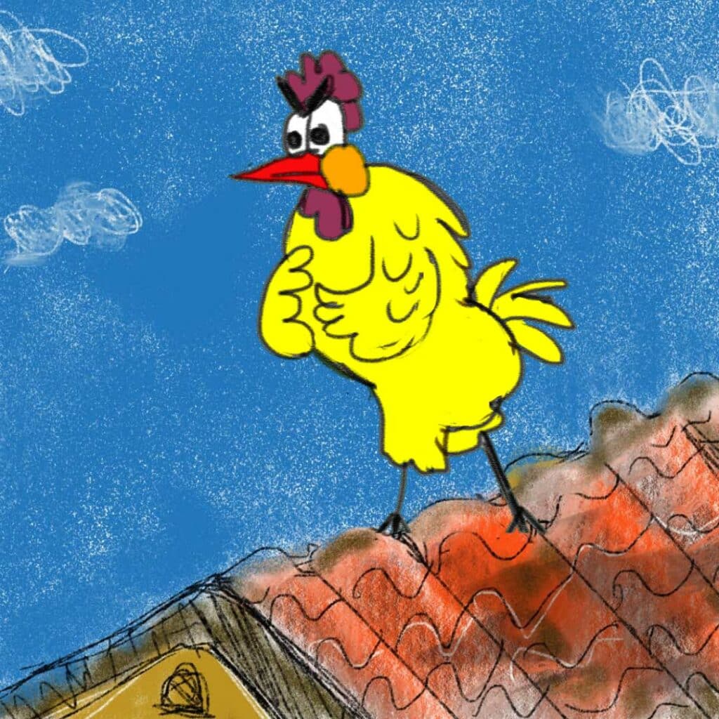 תרנגול על גג